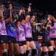 Jogadoras do Osasco, equipe campeã do Paulista Feminino sobre o Pinheiros (Foto: Carolina Oliveira)