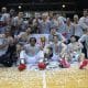 Comemoração do time do Paulistano no título do Paulista sobre o Corinthians tabela do paulista de basquete masculino