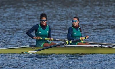 Milena Viana e Maria Clara Lewenkopf em ação pelo Brasil no Pan de Santiago (William Lucas/COB)