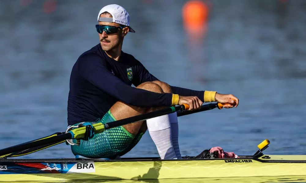 Brasileiro Lucas Verthein em busca da medalha no Pan de Santiago (William Lucas/COB) - Copa do Mundo de remo; beatriz tavares