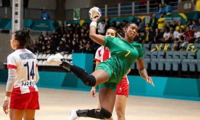 Jogo entre Brasil e Paraguai pelo handebol feminino nos Jogos Pan-Americanos de Santiago (Bruno Ruas / CBHb)