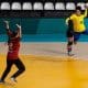 Partida entre Brasil e Uruguai no handebol feminino pelo Pan de Santiago (Bruno Ruas/CBHb)