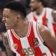 Yago Mateus, armador brasileiros que atua no Estrela Vermelha, da Sérvia, e compete na EuroLeague (Reprodução/Instagram/@crvenazvezdakk)