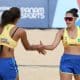 Duda e Ana Patrícia na final do vôlei de praia dos Jogos Pan-Americanos de Santiago-2023