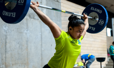 Eduarda Souza se prepara em Santiago. Foto Miriam JeskeCOB @miriamjeske_