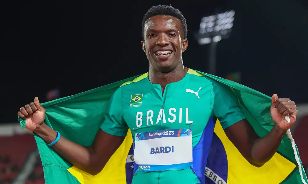 Felipe Bardi 100 m masculino nos Jogos Pan-Americanos de Santiago-2023