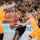 Georginho de Paula em partida do Ulm pela liga alemã de basquete