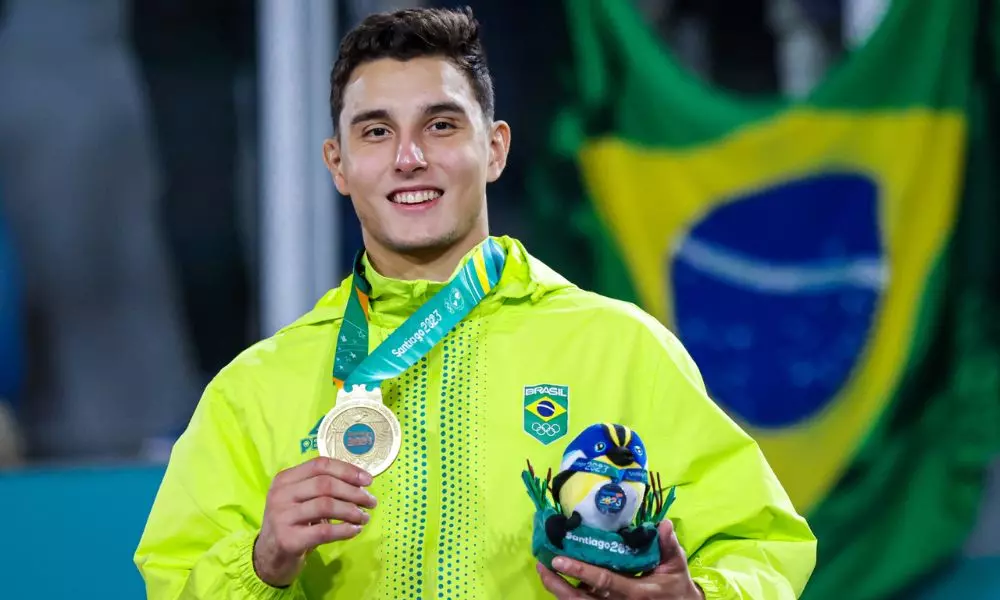 Guilherme Schmidt medalha de ouro dos jogos pan-americanos de santiago-2023