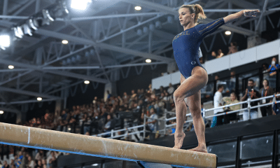 Jade Barbosa faz coreografia na trave em prova dos Jogos Pan-Americanos Santiago-2023