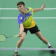 João Mendonça, parente de Joaquim, em ação no Mundial Júnior de badminton Internacional de El Salvador