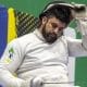 Na imagem, Jovane Guissone, que caiu no quadro de 16 do Mundial.
