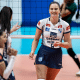 Julia Kudiess em partida Minas x Brasília pelo Campeonato Mineiro de vôlei feminino