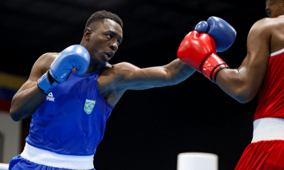 Keno Marley em ação nos Jogos Pan-Americanos Santiago-2023 no boxe