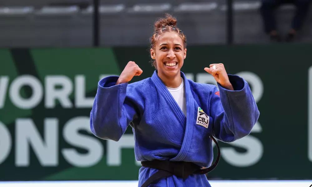Kaillany Cardoso vibra com vitória no Campeonato Mundial Júnior de Judô