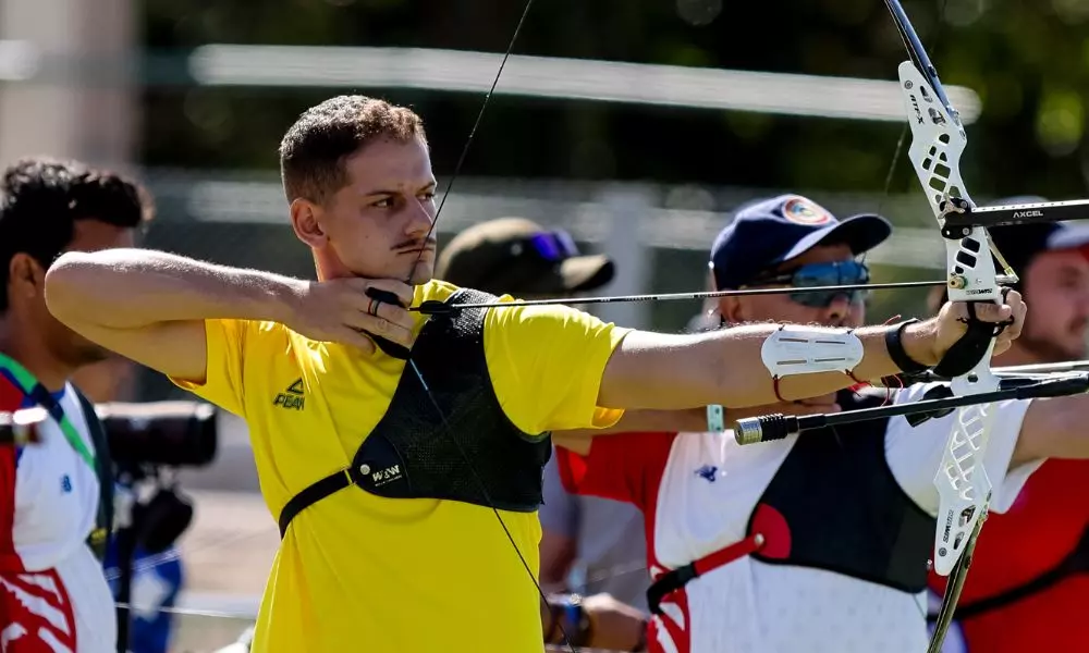 Marcus D'Almeida tiro com arco Jogos Pan-Americanos Santiago-2023