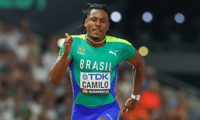 Paulo André em ação durante o Mundial de atletismo. Ele estará presente nos Jogos Pan-Americanos Santiago-2023