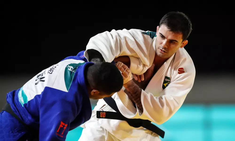 Rafael Macedo durante luta no Pan de Santiago-2023