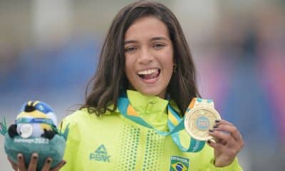 Rayssa Leal campeã do skate street nos jogos pan-americanos de santiago-2023