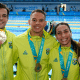 Revezamento misto é ouro e natação leva medalhas inéditas