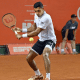 Thiago Monteiro em ação no Challenger de Campinas