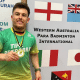 Vitor Tavares veste a camisa do Time Petrobras e está com a medalha no peito após o título do Internacional da Austrália Ocidental de parabadminton