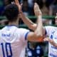 Sada Cruzeiro comemora vitória pelo Campeonato Mineiro de vôlei masculino (Foto: Hedgard Moraes/Minas Tênis Clube)