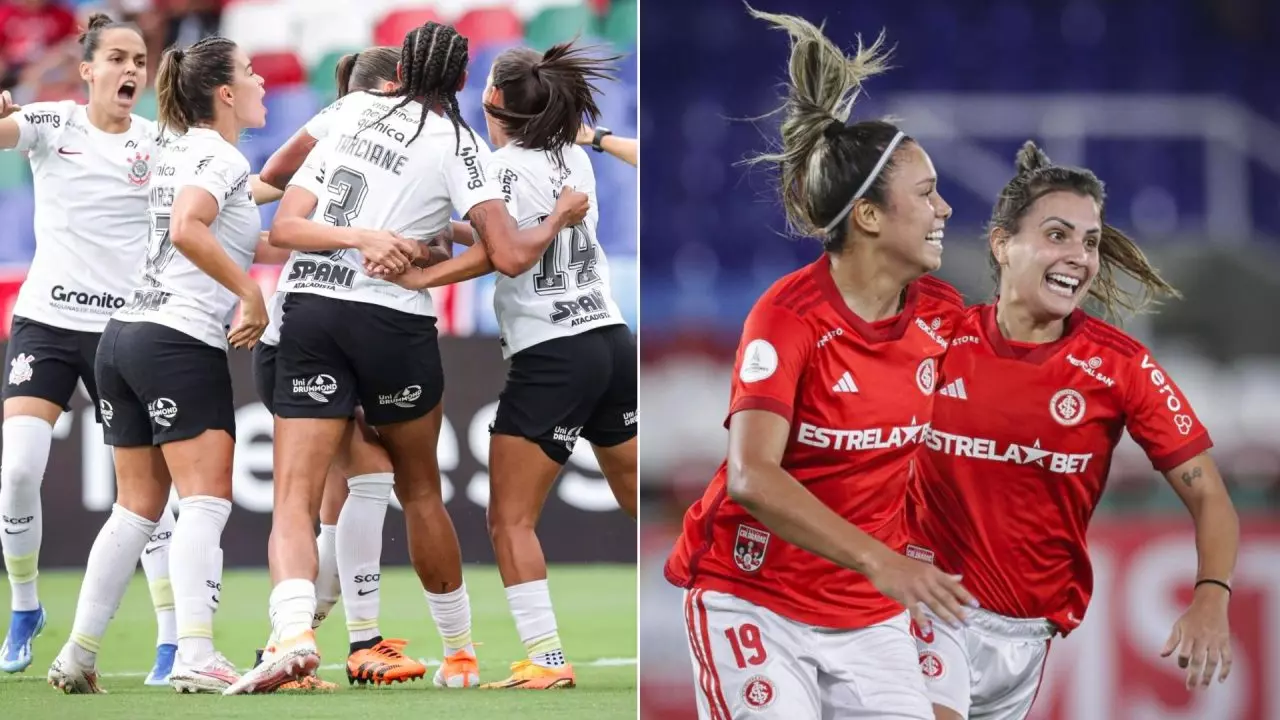 Corinthians e Internacional no Brasileirão de futebol feminino ao vivo
