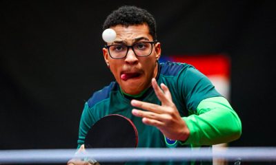 Carlos Eduardo de Moraes foi um dos grande destaques do dia na Copa Tango de tênis de mesa paralímpico (Foto: CPB)