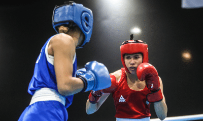 Carol Naka olha para adversária nos Jogos Pan-Americanos Santiago-2023