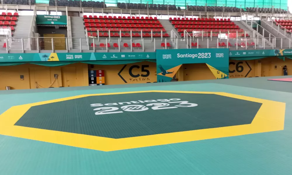 área de luta do taekwondo