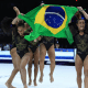 Equipe do Brasil comemora a prata no Mundial de ginástica artística