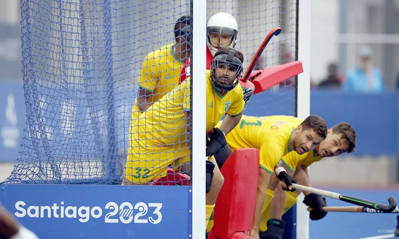 Brasil Trinidad e Tobago hóquei sobre a grama dos Jogos Pan-Americanos de Santiago 2023 Stéphane Vehrle-Smith