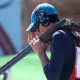 Hussein Daruich se concentra antes de atirar nos Jogos Pan-Americanos Santiago-2023