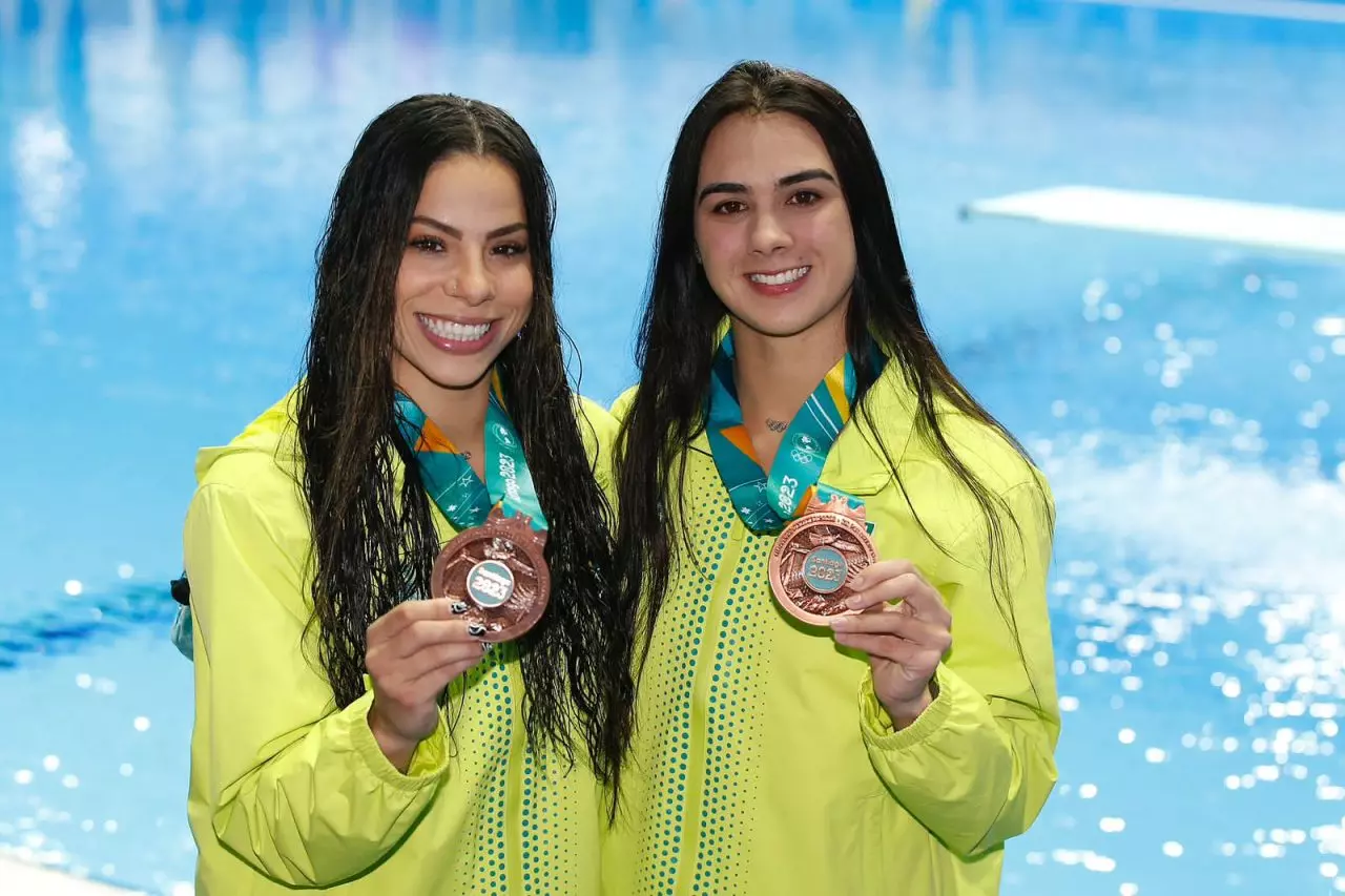 Ingrid de Oliveira Giovanna Pedroso bronze saltos Pan Santiago 2023