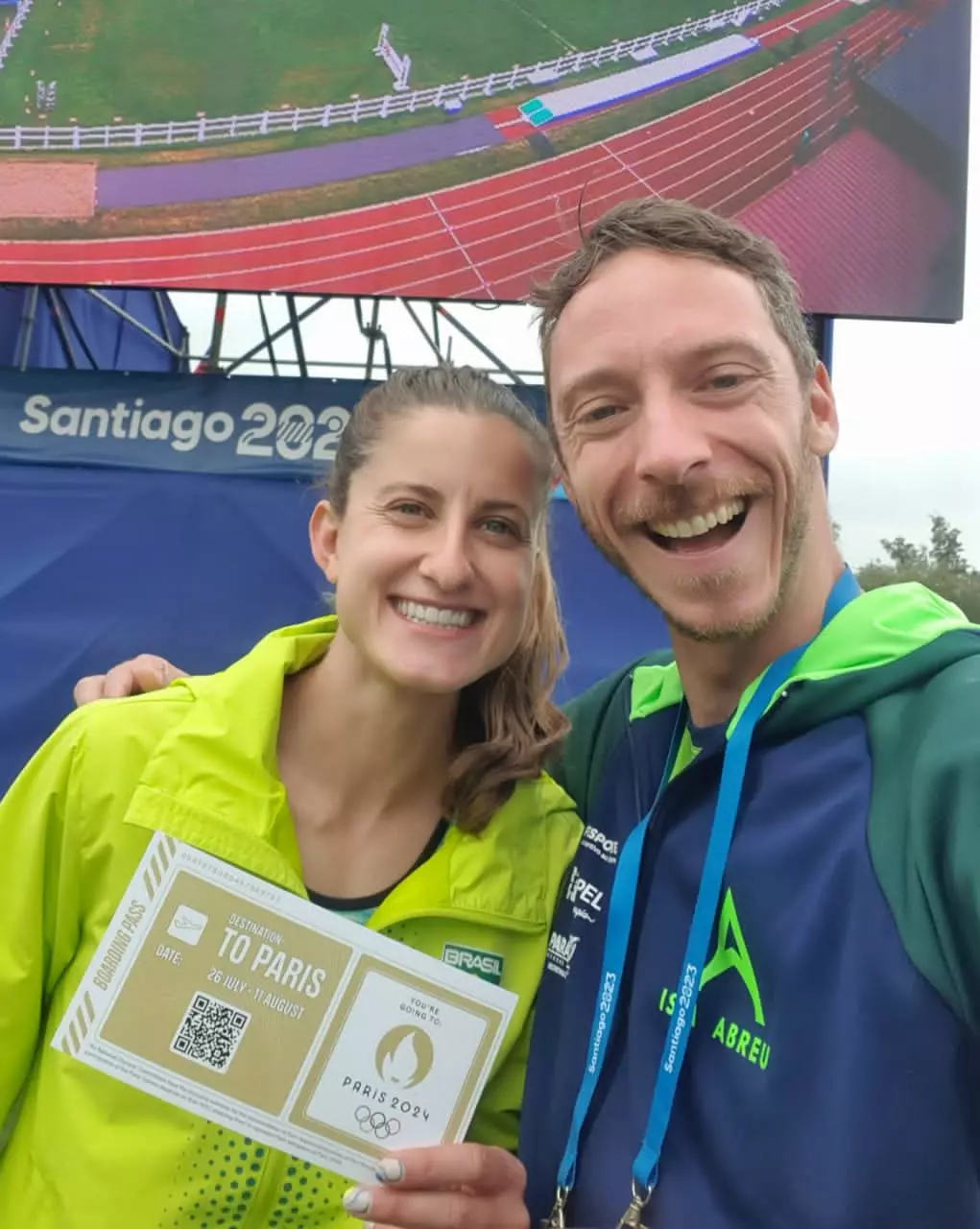 Isabela Abreu vaga olímpica santiago 2023 pentatlo moderno Athos Schwantes
