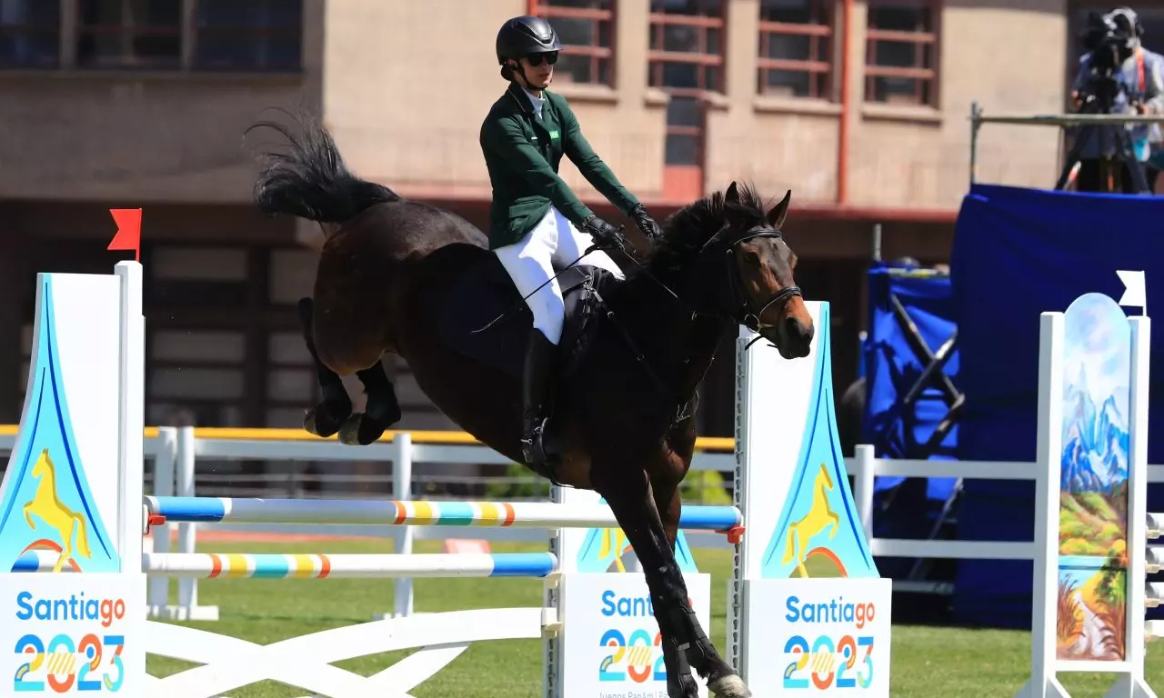 Isabela abreu stephany saraiva pentatlo moderno pan santiago 2023 jogos pan-americanos de santiago 2023 revezamento feminino