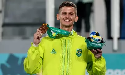 Paulo Melo bronze no taekwondo Santiago 2023