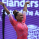 Rebeca Andrade na final do Salto do Campeonato Mundial de ginástica artística