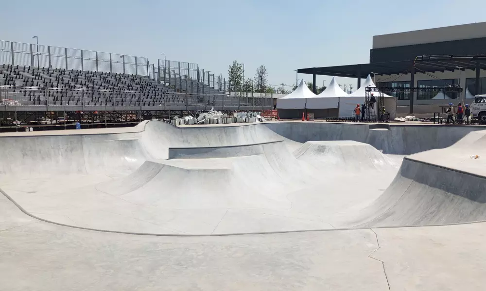 bowl que será utilizado no skate park