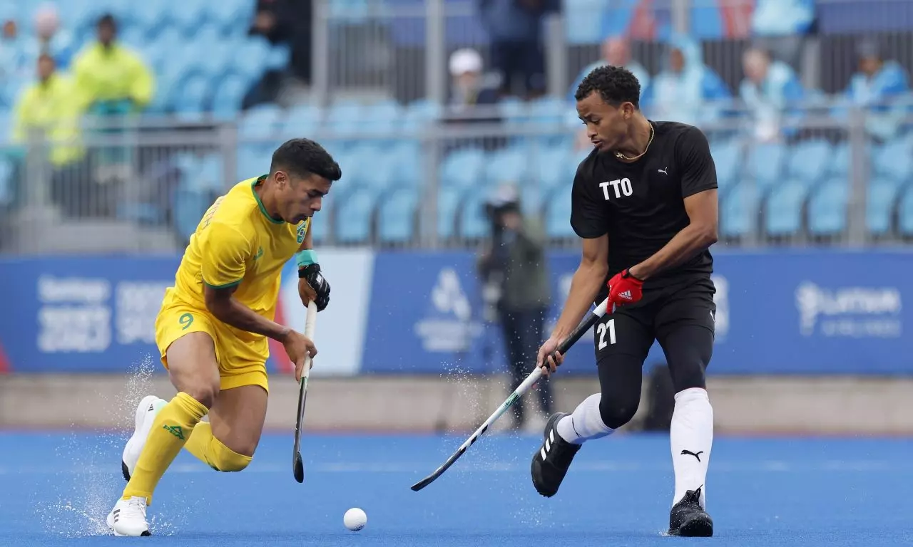 Brasil Trinidad e Tobago hóquei sobre a grama dos Jogos Pan-Americanos de Santiago 2023 Stéphane Vehrle-Smith