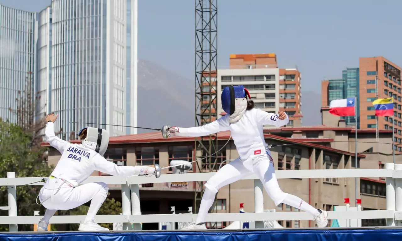 stephany saraiva pentatlo moderno pan santiago 2023 jogos pan-americanos de santiago 2023 revezamento feminino esgrima