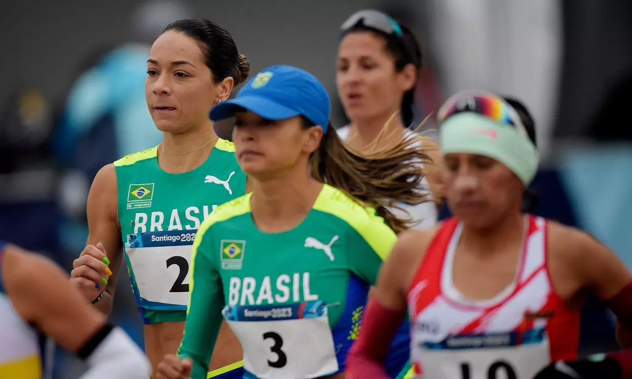 Valdilene dos Santos e Andreia Hessel maratona santiago 2023 atletismo Jogos Pan-Americanos