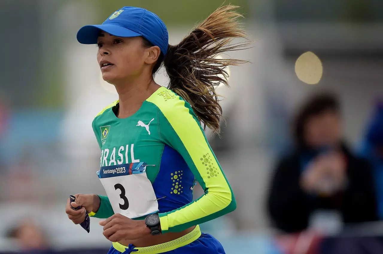 Valdilene dos Santos maratona santiago 2023 atletismo Jogos Pan-Americanos