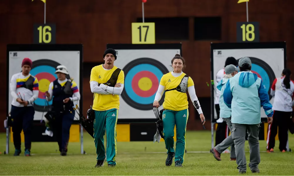 Ana Machado e Marcus D'Almeida tiro com arco Jogos Pan-Americanos Santiago-2023