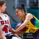 Brasil contra os Estados Unidos no basquete em cadeira de rodas do Parapan de Santiago-2023