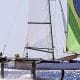 Na imagem, embarcação do Brasil na Nacra 17.