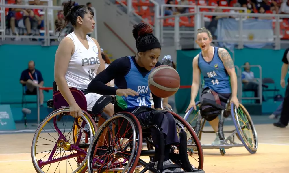 Brasil vence a argentina e conquista a medalha de bronze no basquete em cadeira de rodas feminino nos Jogos Parapan-Americano