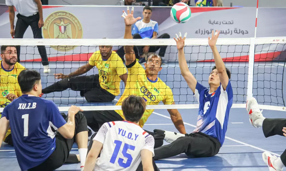 Brasil China Copa do Mundo de vôlei sentado masculino
