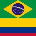 Bandeiras Brasil e Colômbia