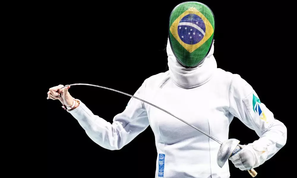 Nathalie Moellhausen. principal esgrimista brasileira na Copa do Mundo (Miriam Jeske/COB)